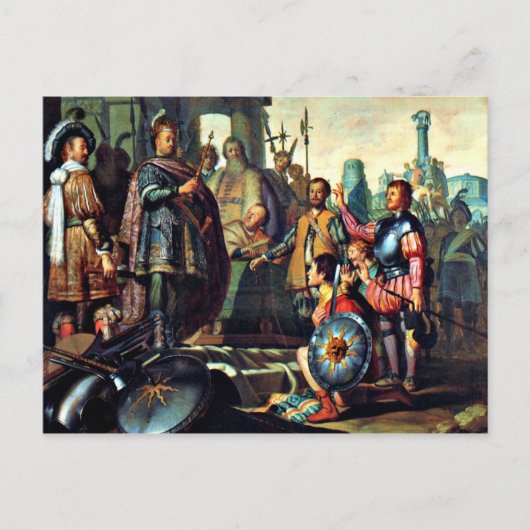 レンブラント：ヒスト絵画リー、1626アートワーク ポストカード (正面)