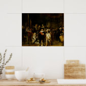 レンブラント・ファン・リジン – ナイトウォッチ1642 ポスター (キッチン)