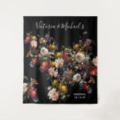 レンブラント フローラル タペストリー ウェディング バックドロップ 写真 (正面)