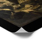 レンブラント – ベルシャザザリジャイアントキャンバスの再現 ポスター (角)