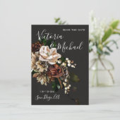 レンブラント マグノリア Save the Date 結婚式 招待状 (スタンド正面)