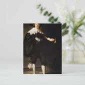 レンブラント:マーテン・ソウルマンポートレート ポストカード (スタンド正面)