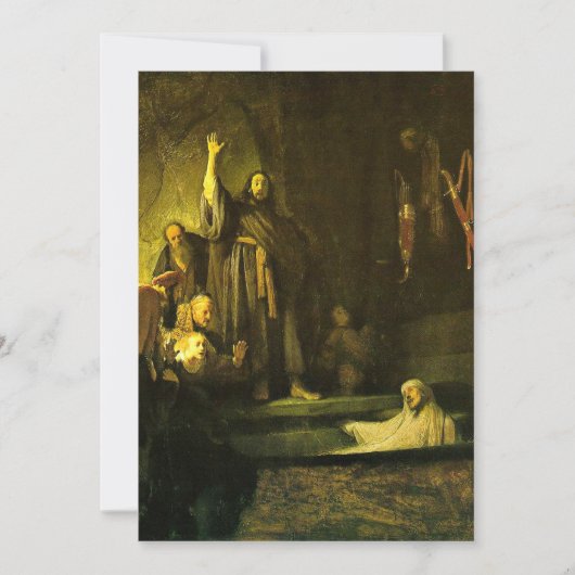 レンブラント – ラザロの育て カード (正面)