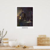 レンブラント・ヴァン・リジンによるラザロの育成 ポスター (キッチン)