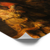 レンブラント・ヴァン・リジンによる放蕩息子の帰還 ポスター (角)