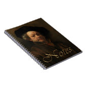 レンブラント・ヴァン・リジンのセルフポートレートファインアート ノートブック (右側)