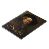 レンブラント・ヴァン・リジンのセルフポートレートファインアート ノートブック (左側)