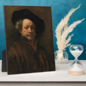 レンブラント・ヴァン・リジンのセルフポートレートファインアート フォトプラーク (側面)