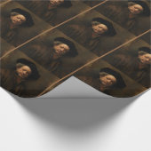 レンブラント・ヴァン・リジンのセルフポートレートファインアート ラッピングペーパー (角)