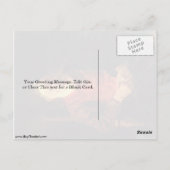 レンブラント・ヴァン・リジンの肘掛け椅子にいる老人 ポストカード (裏面)