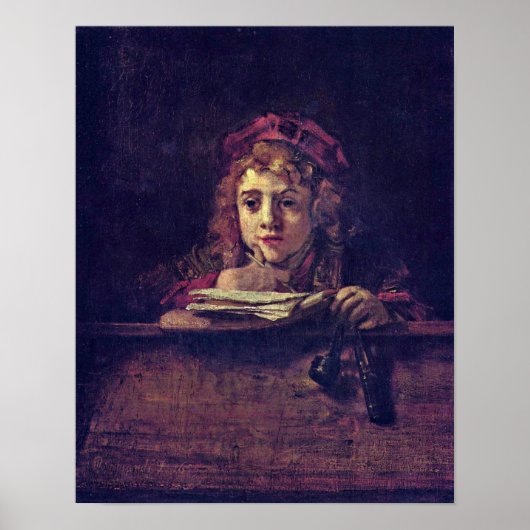 レンブラント・ヴァン・リジン – ティトゥスポートレート ポスター (正面)