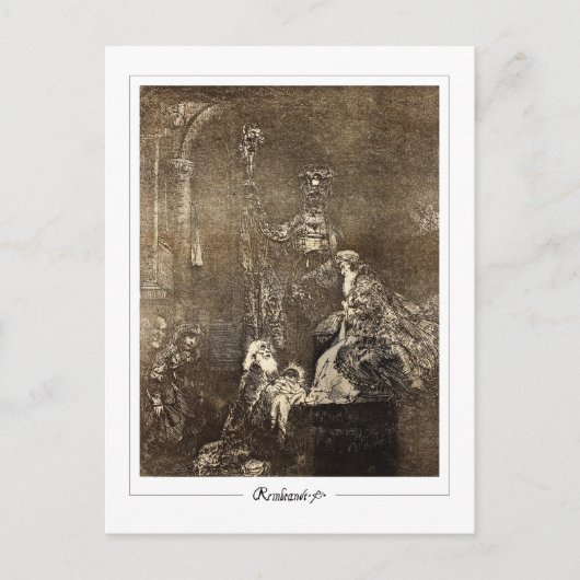 レンブラント・ヴァン・リジン#105 -ファインアート ポストカード (正面)