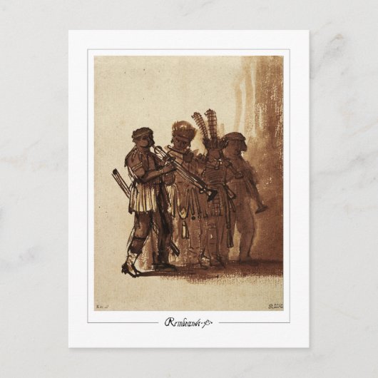 レンブラント・ヴァン・リジン#533 -ファインアート ポストカード (正面)