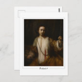 レンブラント・ヴァン・リジン#563 -ファインアート ポストカード (正面/裏面)