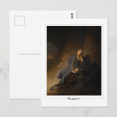 レンブラント・ヴァン・リジン#609 -ファインアート ポストカード (正面/裏面)