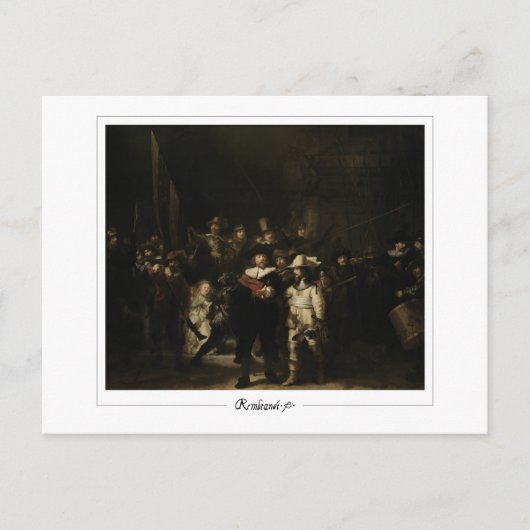 レンブラント・ヴァン・リジン#701 -ファインアート ポストカード (正面)