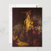 レンブラント – 十字架からの降下 ポストカード (正面/裏面)