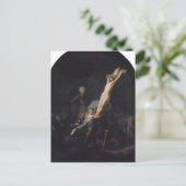 レンブラント『十字架の架け上げ』  ポストカード (スタンド正面)