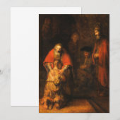 レンブラント - 帰ってきた放蕩息子 招待状 (正面/裏面)