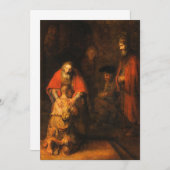 レンブラント – 放蕩息子の帰還 招待状 (正面/裏面)