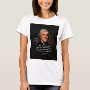 レンブラント-神の引用文の祭壇著トーマス・ジェファーソン Tシャツ