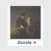 レンブラント – 若い学者と彼の教師 シール (シート)