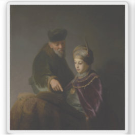 レンブラント – 若い学者と彼の教師 シール