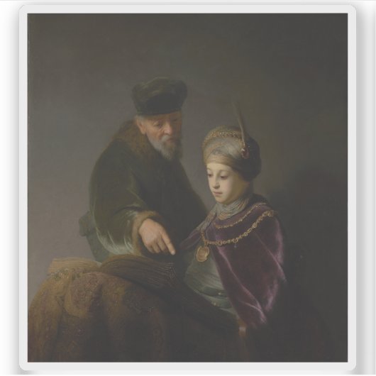 レンブラント – 若い学者と彼の教師 シール (正面)