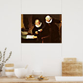 レンブラント：造船所とその妻， 1633 ポスター (キッチン)