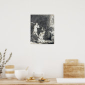 レンブラント – Beheading Of John Baptist 1640 ポスター (キッチン)