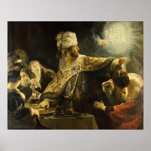 レンブラント – Belshazzarの饗宴1635 ポスター (正面)