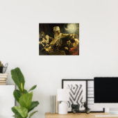 レンブラント – Belshazzarの饗宴1635 ポスター (ホームオフィス)