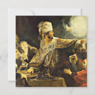 レンブラント – Belshazzarの饗宴,宗教絵画の饗宴 カード