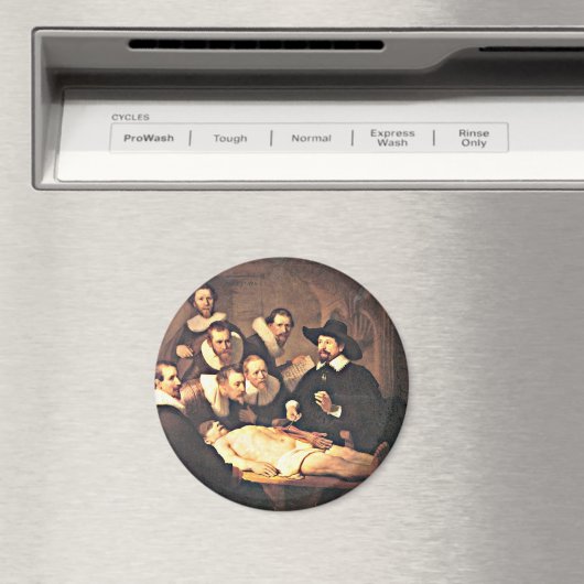 レンブラント: Nicolaes Tulp博士の解剖学のレッスン マグネット (インサイチュ (食洗機))