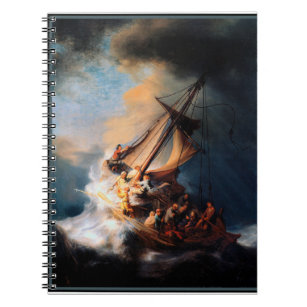 レンブラント – The Storm of the Sea of Galilee iPad A ノートブック