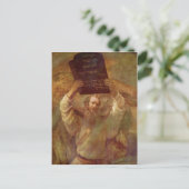 レンブラントHarmensz。 van Rijnモーゼmitの洞穴Gesetze ポストカード (スタンド正面)