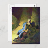 レンブラントHarmenszoon van Rijn – ジェレミヤ喪 ポストカード (正面/裏面)