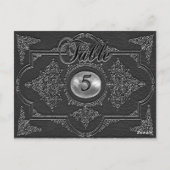 レンボイシビクトリアンェシェードテーブル番号カード ポストカード (裏面)