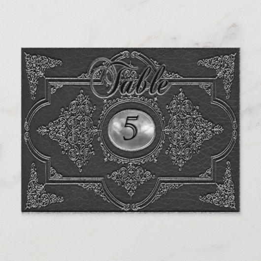 レンボイシビクトリアンェシェードテーブル番号カード ポストカード (正面)