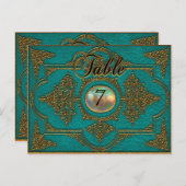 レンボイシビクトリアンェテーブル番号カード ポストカード (正面/裏面)