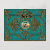 レンボイシビクトリアンェテーブル番号カード ポストカード (裏面)