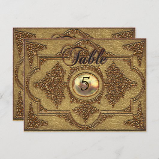 レンボイゼモフェビクトリアンテーブル番号札 ポストカード (正面/裏面)