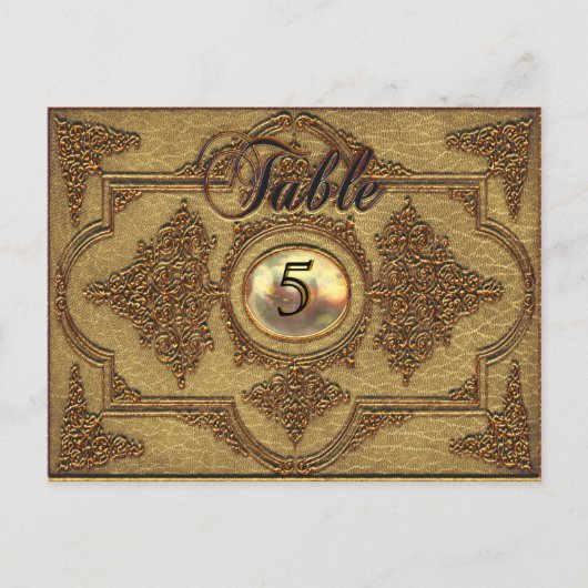 レンボイゼモフェビクトリアンテーブル番号札 ポストカード (正面)