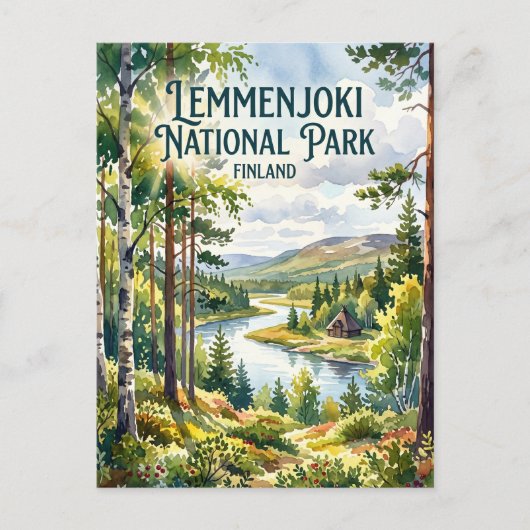 レンメンヨキ国立公園 フィンランド ポストカード (正面)