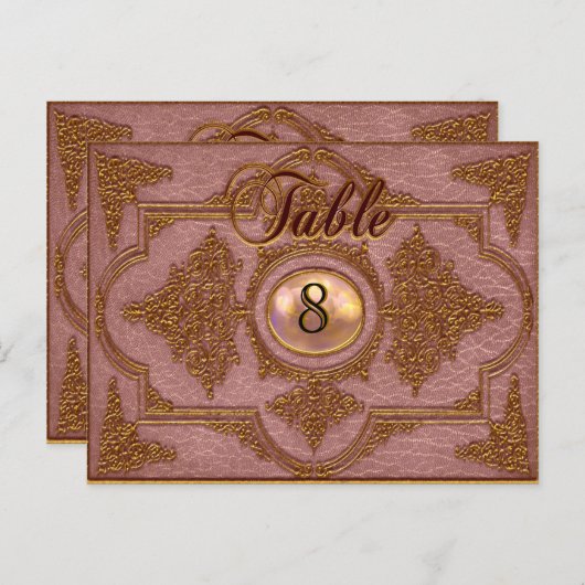 レンヴォイセビクトリアンリズ表番号札 ポストカード (正面/裏面)