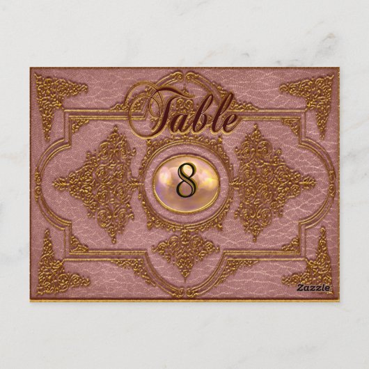 レンヴォイセビクトリアンリズ表番号札 ポストカード (裏面)