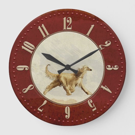 レヴィリアアフガンオアレル ラージ壁時計 (正面)