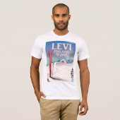 レヴィ フィンランド スキーの旅 ポスター Tシャツ (正面フル)