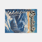 レヴェストークカナダウィンターヴィンテージ フリースブランケット (正面(横))