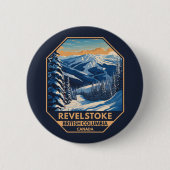 レヴェストークカナダウィンターヴィンテージ 缶バッジ (正面)